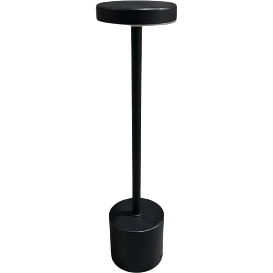 Abajur preto de disco